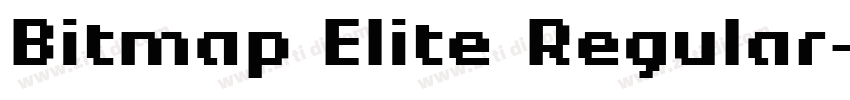 Bitmap Elite Regular字体转换